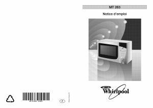 Mode d’emploi Whirlpool MT 263 Micro-onde