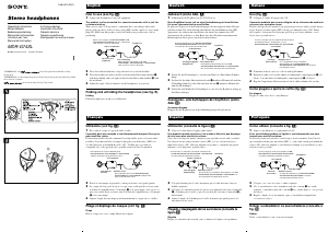 Manuale Sony MDR-G74SL Cuffie