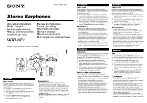 Használati útmutató Sony MDR-NE1 Fejhallgató