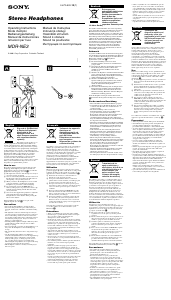 Manuale Sony MDR-NE3 Cuffie