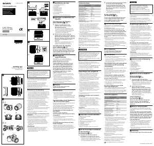 Manuale Sony SEL18135 Obiettivo