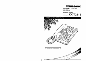 Használati útmutató Panasonic KX-T2315 Telefon