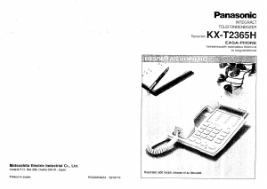 Használati útmutató Panasonic KX-T2365 Telefon