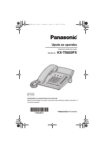 Priručnik Panasonic KX-TS820FX Telefon