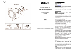 Mode d’emploi Valera Optima Light One Miroir