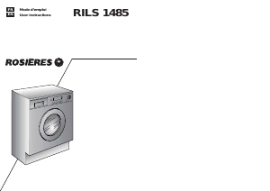 Mode d’emploi Rosières RILS 1485 Lave-linge