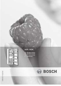Brugsanvisning Bosch KSR34N00 Køleskab