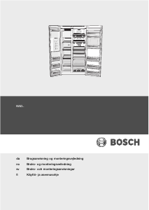 Käyttöohje Bosch KAD62S21 Jääkaappipakastin