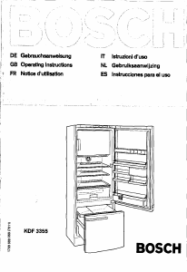 Manuale Bosch KDF3355 Frigorifero-congelatore