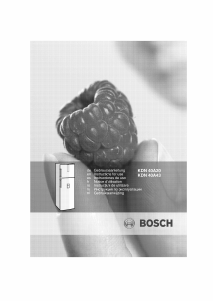 Handleiding Bosch KDN40A20 Koel-vries combinatie