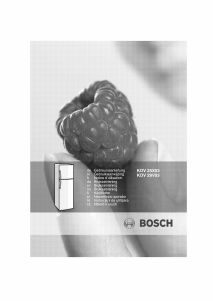 Manual Bosch KDV25X03 Combina frigorifica