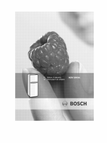 Manual Bosch KDV29V04 Combina frigorifica