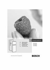 Mode d’emploi Bosch KDV39X10 Réfrigérateur combiné