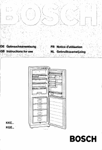 Manual Bosch KGE3001 Fridge-Freezer