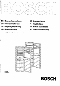 Mode d’emploi Bosch KGE3200SD Réfrigérateur combiné
