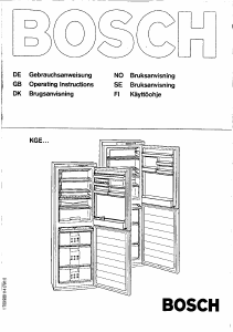 Brugsanvisning Bosch KGE3220SD Køle-fryseskab