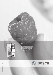 Manual Bosch KGF39P01 Fridge-Freezer