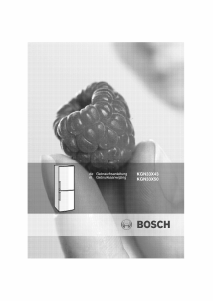 Handleiding Bosch KGN33X43 Koel-vries combinatie