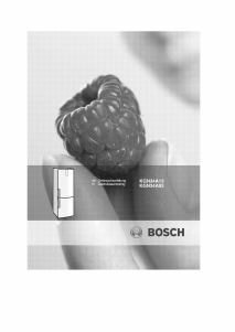 Handleiding Bosch KGN34A93 Koel-vries combinatie