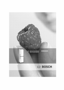 Bedienungsanleitung Bosch KGN34X43 Kühl-gefrierkombination