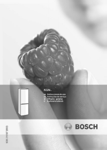 Manual de uso Bosch KGN36X73 Frigorífico combinado