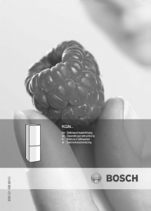 Manual Bosch KGN39A01 Fridge-Freezer