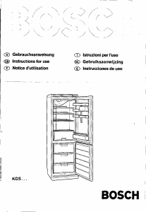 Manual Bosch KGS3000 Fridge-Freezer