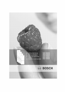 Bedienungsanleitung Bosch KGV26X03 Kühl-gefrierkombination