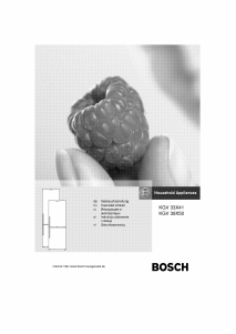 Instrukcja Bosch KGV33X41 Lodówko-zamrażarka