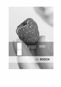 Mode d’emploi Bosch KGV33X46 Réfrigérateur combiné