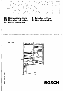 Manual Bosch KIF3040 Fridge-Freezer