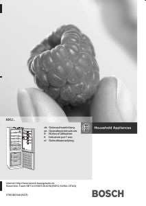 Bedienungsanleitung Bosch KKU334A1 Kühl-gefrierkombination