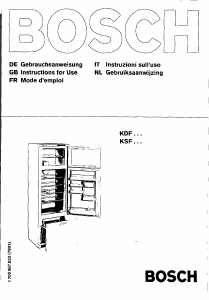 Bedienungsanleitung Bosch KSF3200 Kühl-gefrierkombination