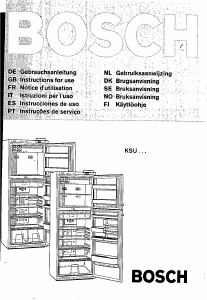 Bedienungsanleitung Bosch KSU3320IE Kühl-gefrierkombination
