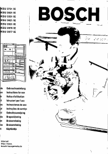 Manual Bosch KSU3921IE Fridge-Freezer
