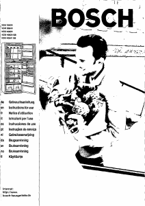 Bedienungsanleitung Bosch KSU40620 Kühl-gefrierkombination