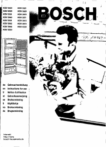 Käyttöohje Bosch KSV2520 Jääkaappipakastin