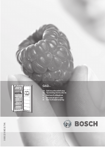 Mode d’emploi Bosch GSD26N10 Congélateur