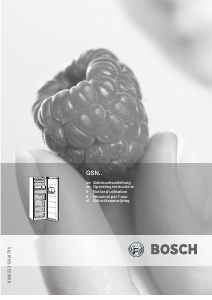 Manuale Bosch GSN24V01 Congelatore