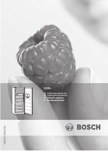 Manual Bosch GSN32A92 Congelador