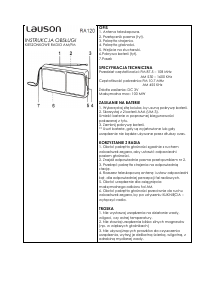 Instrukcja Lauson RA120 Radio