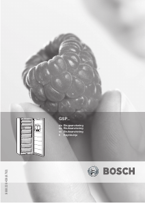 Mode d’emploi Bosch GSP34A21 Congélateur