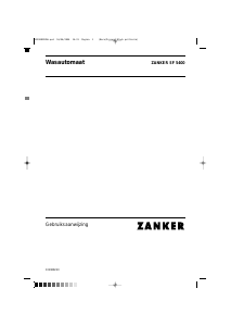 Handleiding Zanker SF5400 Wasmachine