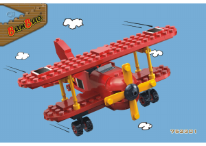 Instrukcja BanBao set 7523 Snoopy Czerwony Baron