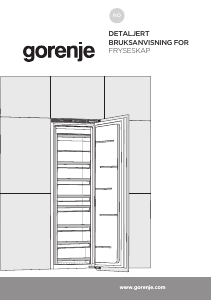 Bruksanvisning Gorenje GDFN5182A1 Fryser