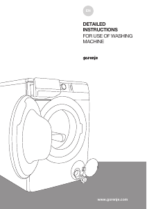 Manual Gorenje WA843S Washing Machine