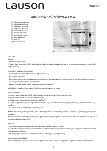 Instrukcja Lauson RM104 Radio