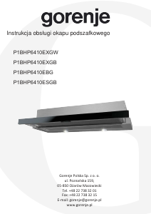 Instrukcja Gorenje P1BHP6410EXGW Okap kuchenny