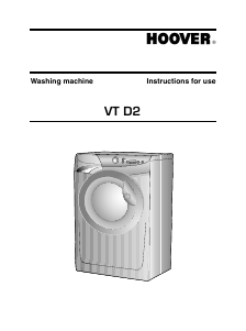 Manual Hoover VT 615D21/1-80 Washing Machine