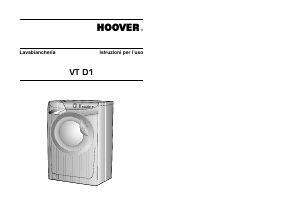 Manuale Hoover VT 810D11/1-S Lavatrice